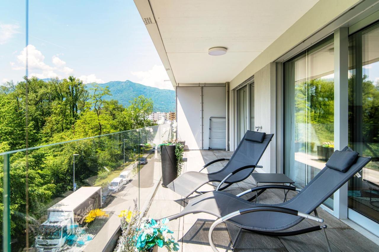 Linda Terrace By Quokka 360 - Modern One-Bedroom Flat With Sun Terrace Locarno Exterior photo